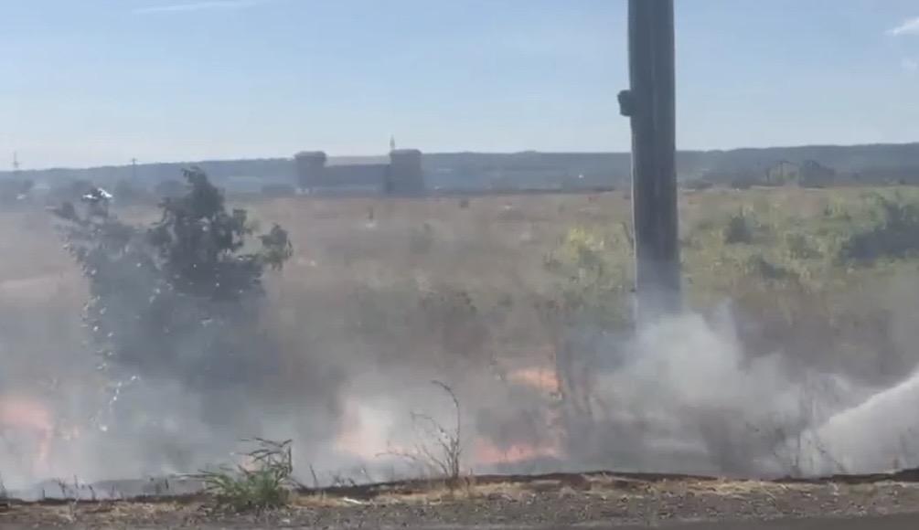Incendiu puternic la Dudașu Schelei! Vântul întețește flăcările, iar pompierii intervin cu mai multe autospeciale
