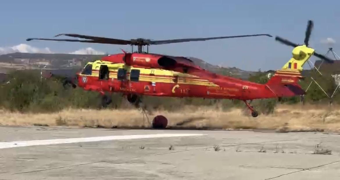 Intervenție dificilă a pompierilor în zona Podeni. Sprijin aerian solicitat